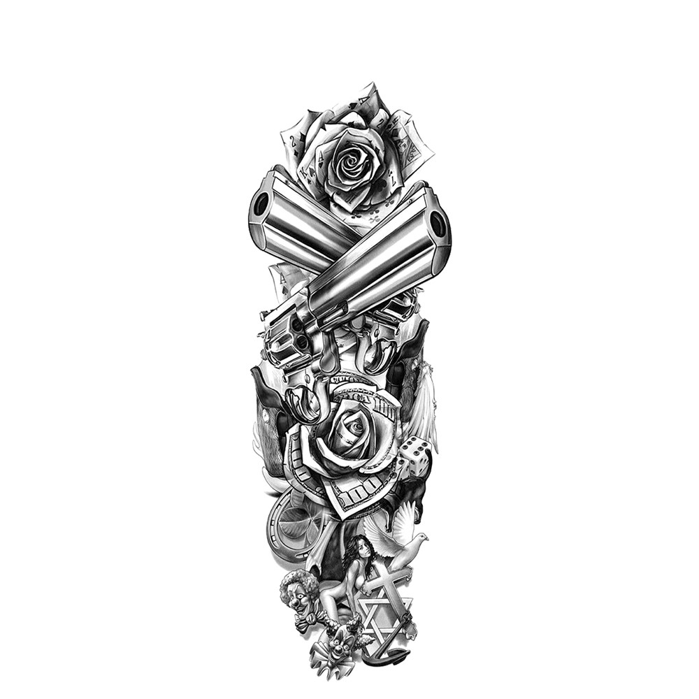 Tattoo sleeve wild west - Neptattoo.be