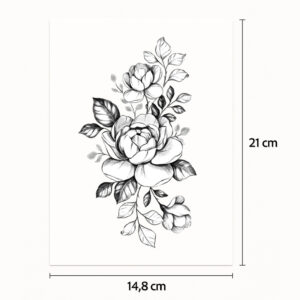 Half tattoo sleeve endless flower