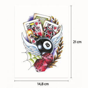 Half tattoo sleeve risk and luck