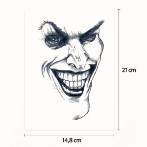 Half tattoo sleeve intimidating laugh