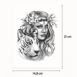 Half tattoo sleeve beauty and the beast