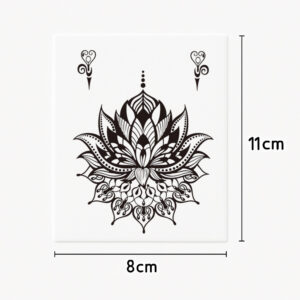 Hand/vinger tattoo mystic flower