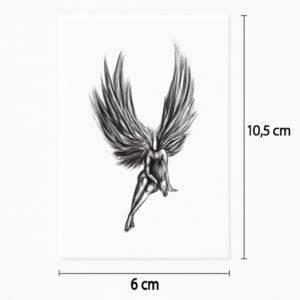 Tattoo seated angel