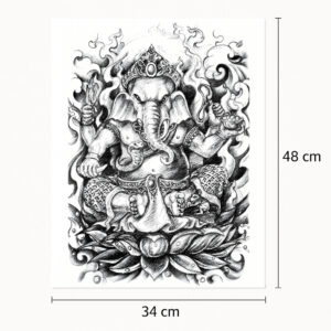 Rug tattoo Ganesha