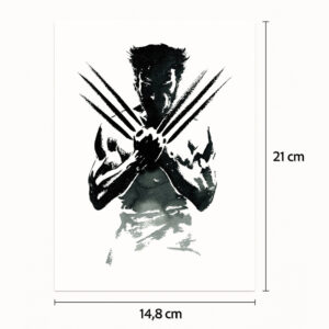 Half tattoo sleeve wolverine