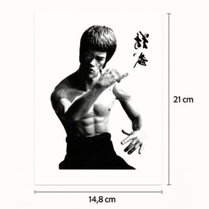 Half tattoo sleeve Bruce Lee