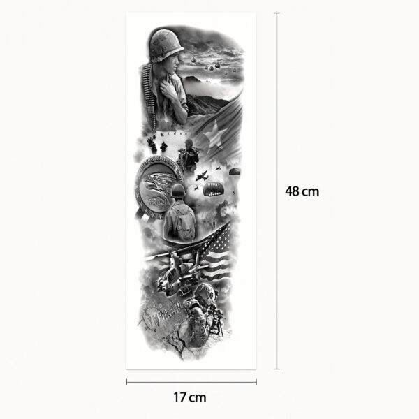 Tattoo sleeve vietnamese war