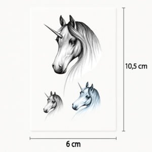 Tattoo triple unicorn