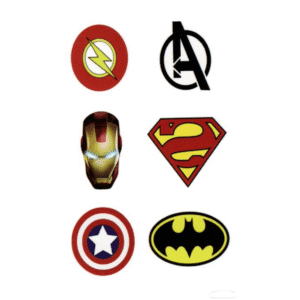 Tattoo superhero logos