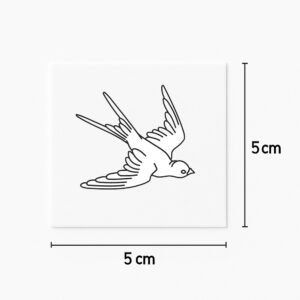 Tattoo adventurous bird