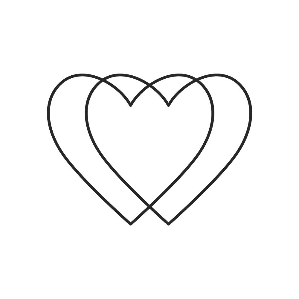 Tattoo two hearts - Afbeelding 3