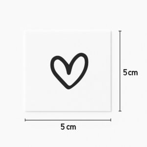 Tattoo drawn heart