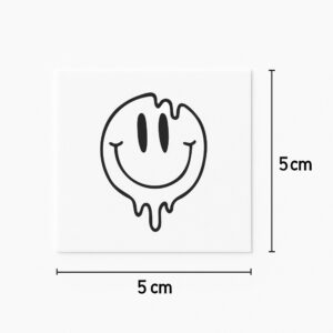 Tattoo melted smiley