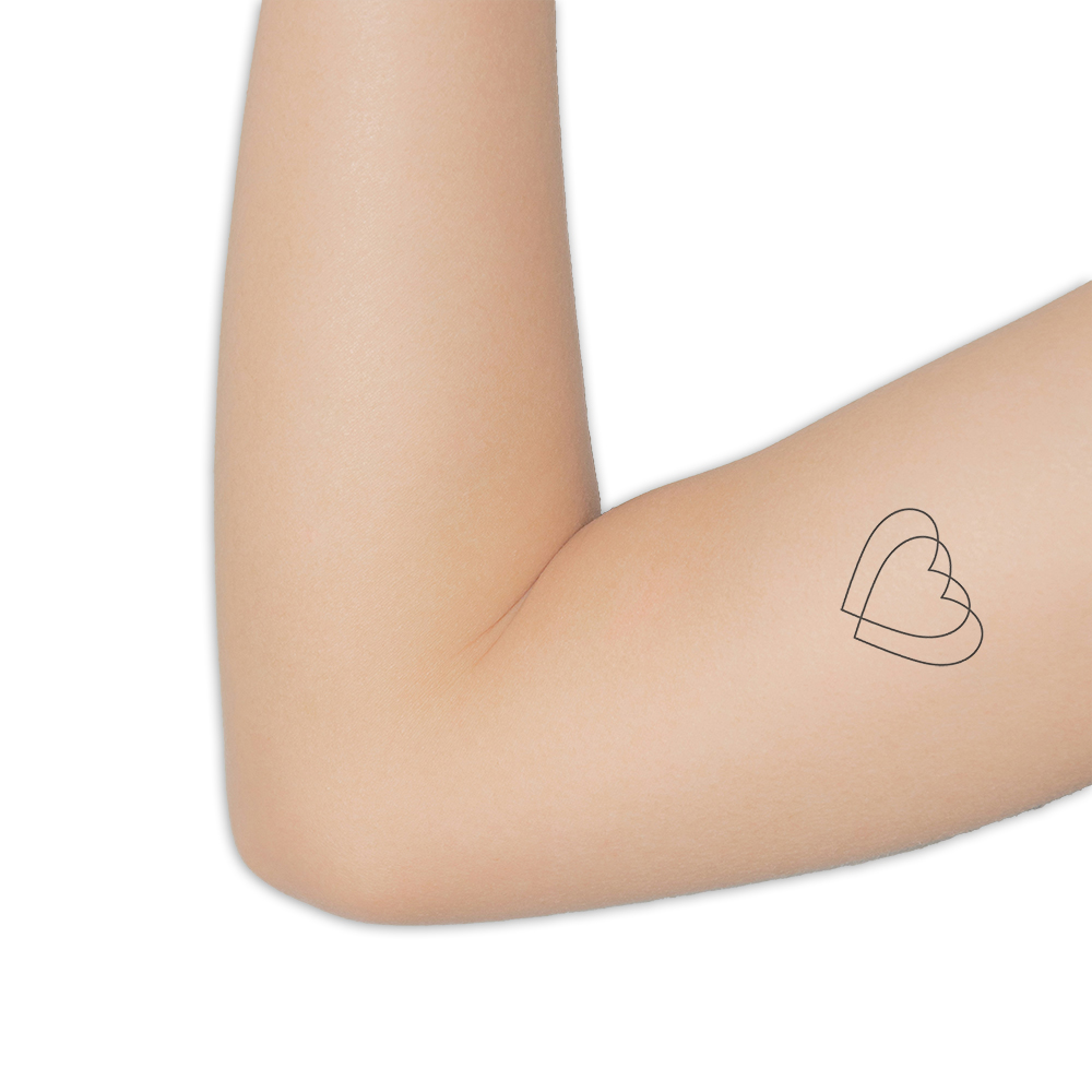 Tattoo two hearts - Afbeelding 2