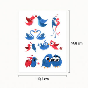 Tattoo birdies in love